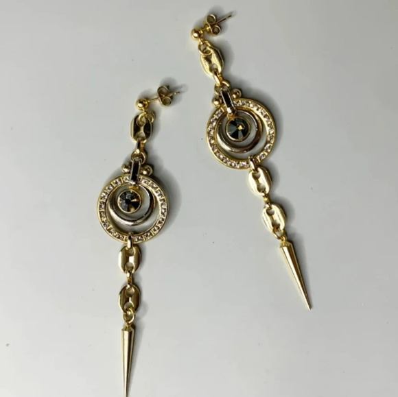 Jewelry - Clara Earrings gold plated swarovski crystals